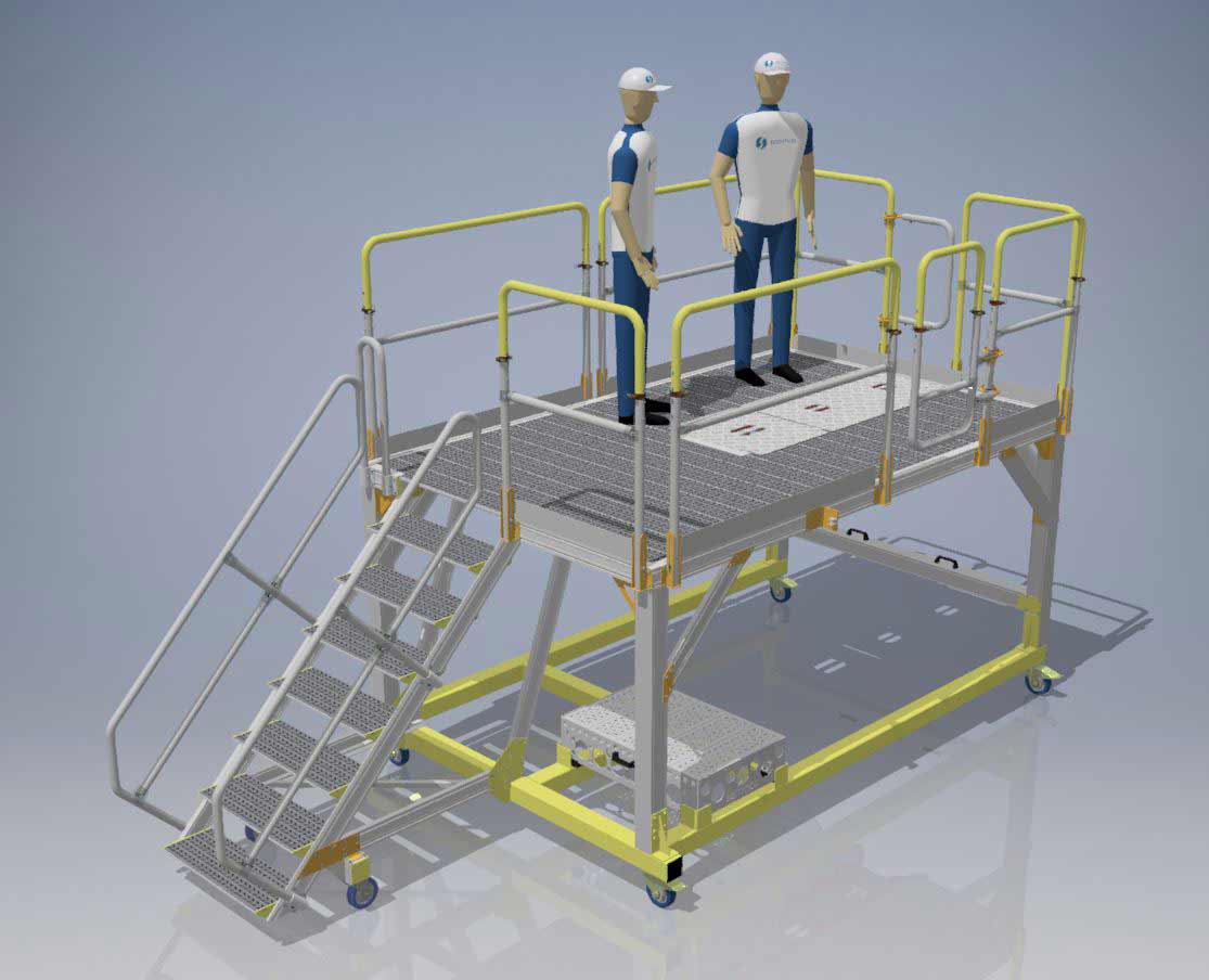 Fixed Height - Hangar - Steel Chassis - H1.65 X L3.2 X W2.0 with Hop UP (0.245) Left Hand
