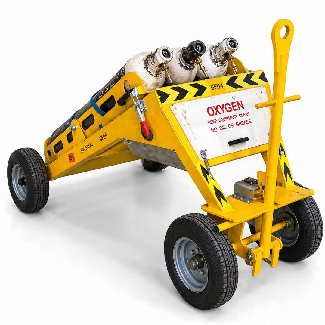 Oxygen Smart Trolley - 3 Cylinder - HP