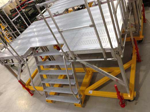 B787 Wheel Bay Access Platform Hangar