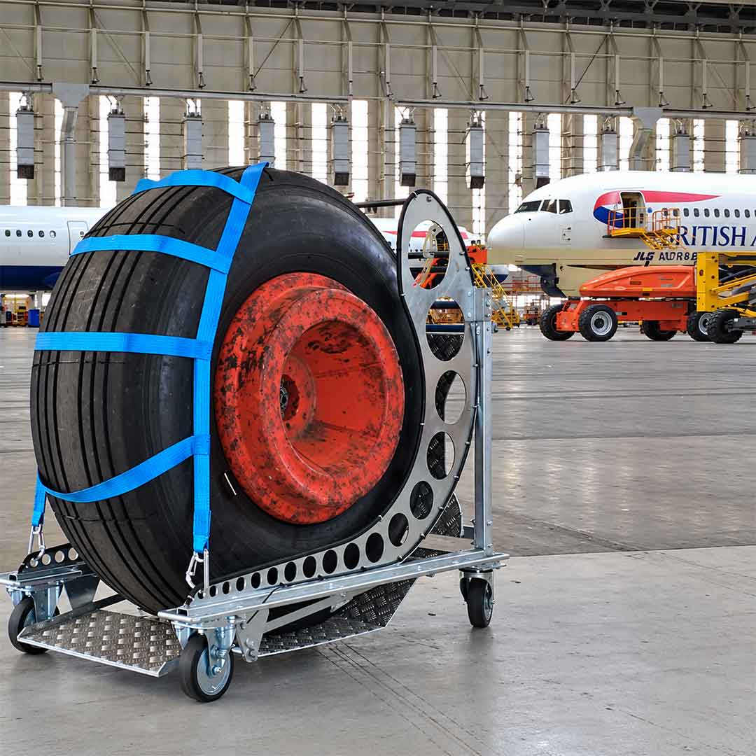 Trolley - Braked - Wheel Mover - Swoosh Design
