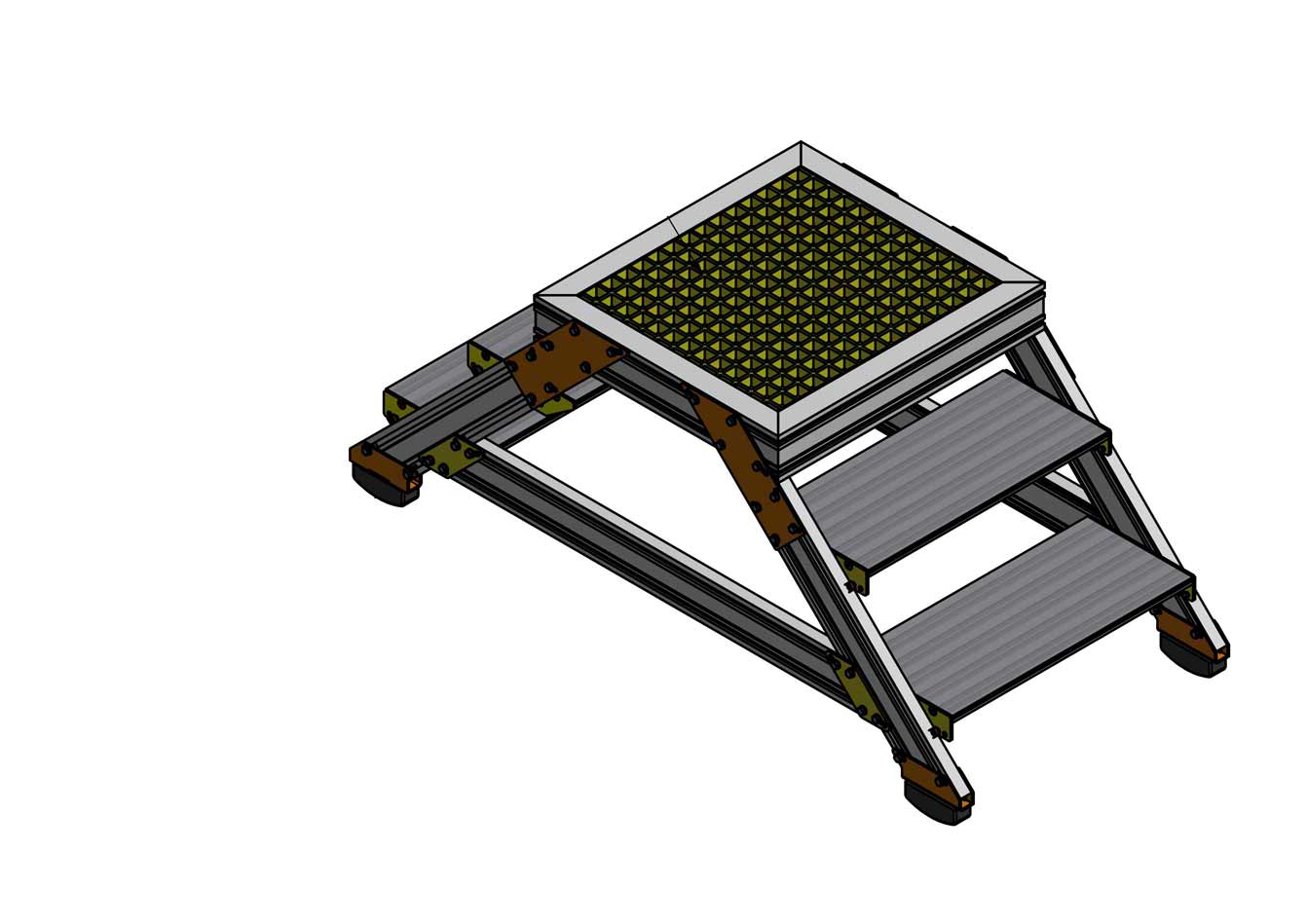 Semmco HOP UP Rail Bridging Platform Double Sided Step