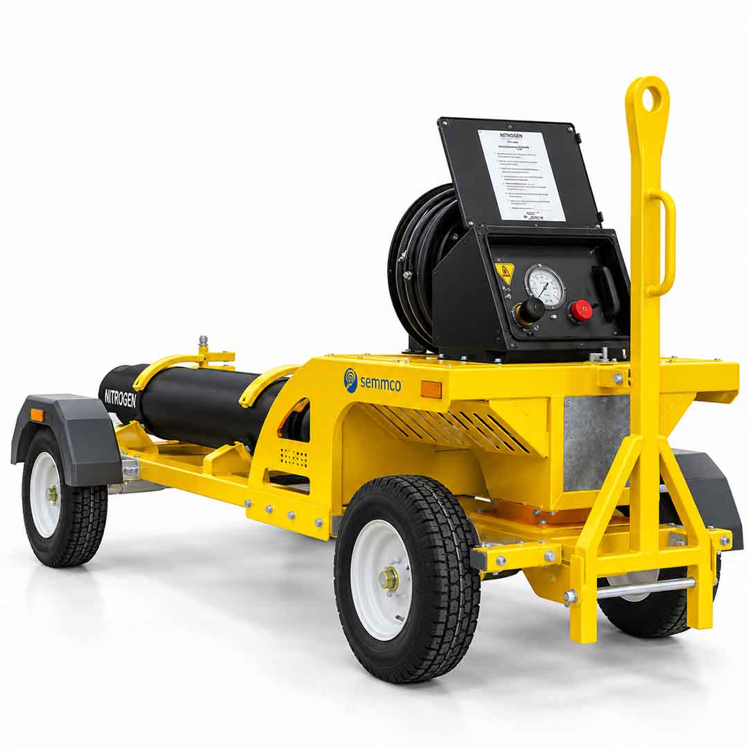 Oxygen Trolley - Fixed - 2 Cylinder (45 Litre) - HP - inc. Retractable Hose Reel