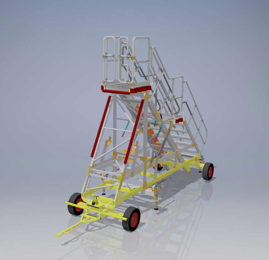 H3.0–4.75m - Towable chassis – Collapsible