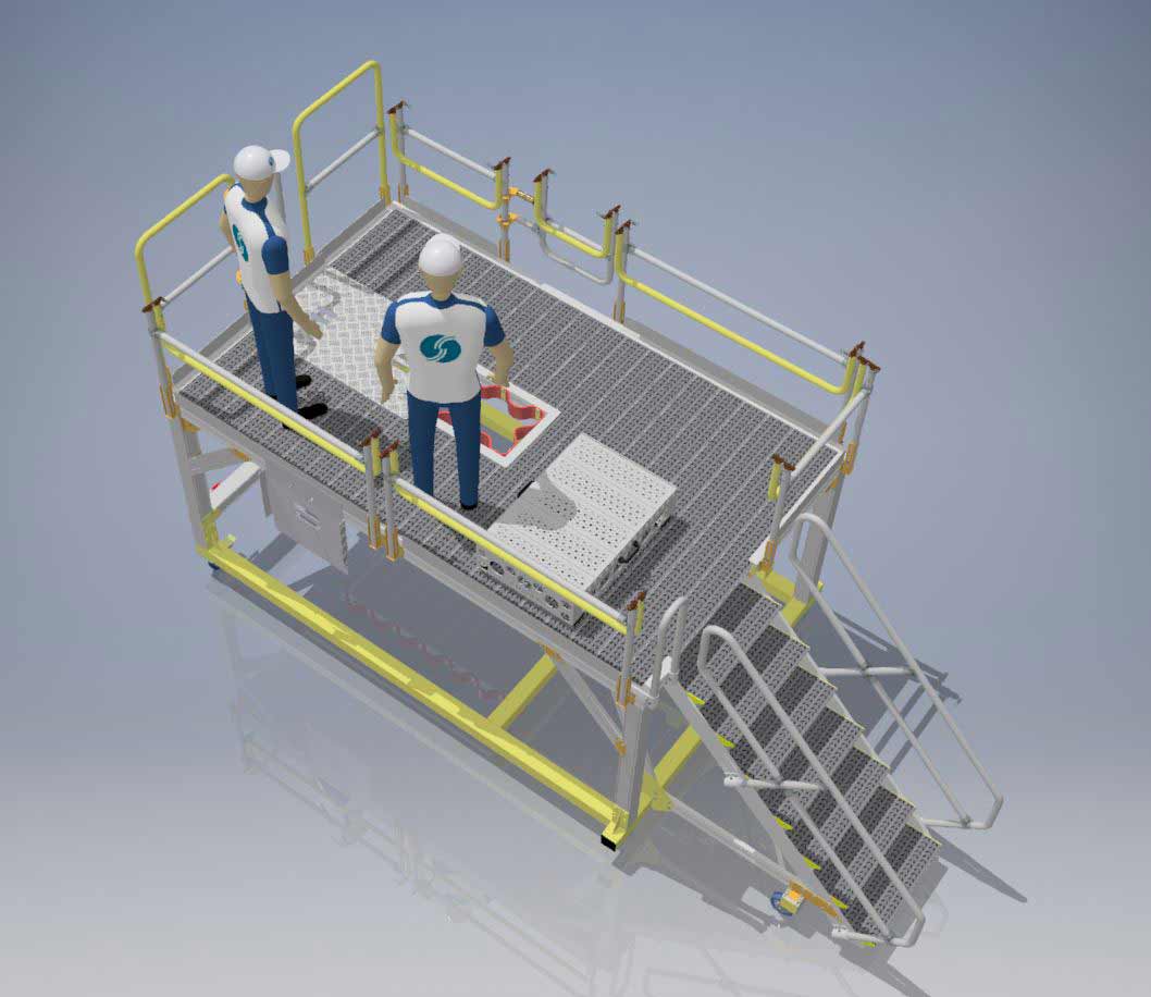 Fixed Height - Hangar - Steel Chassis - H1.65 X L3.2 X W2.0 with Hop UP (0.245) Left Hand