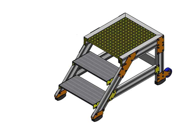 Semmco HOP UP Working Platform 3 Step GRP Platform