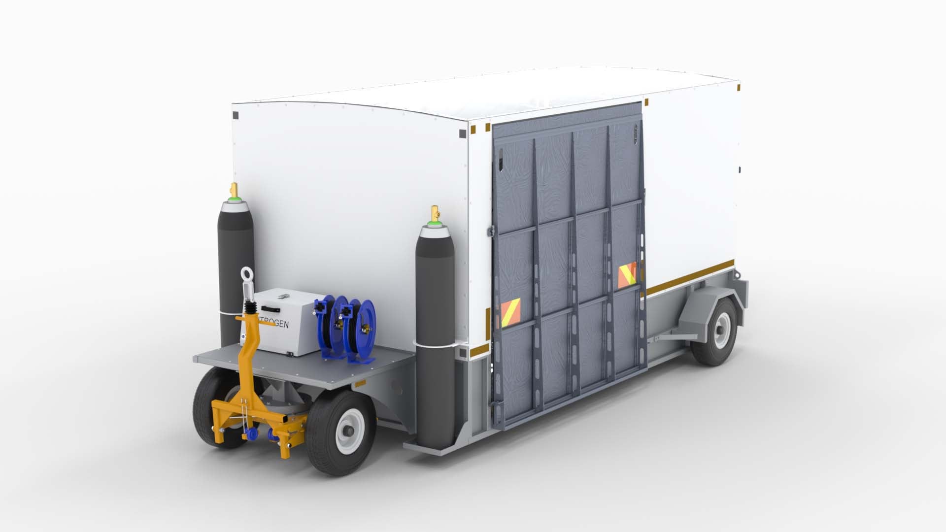 Wheel & Brake Change Trailer XL - Enclosed with N2 HP + LP