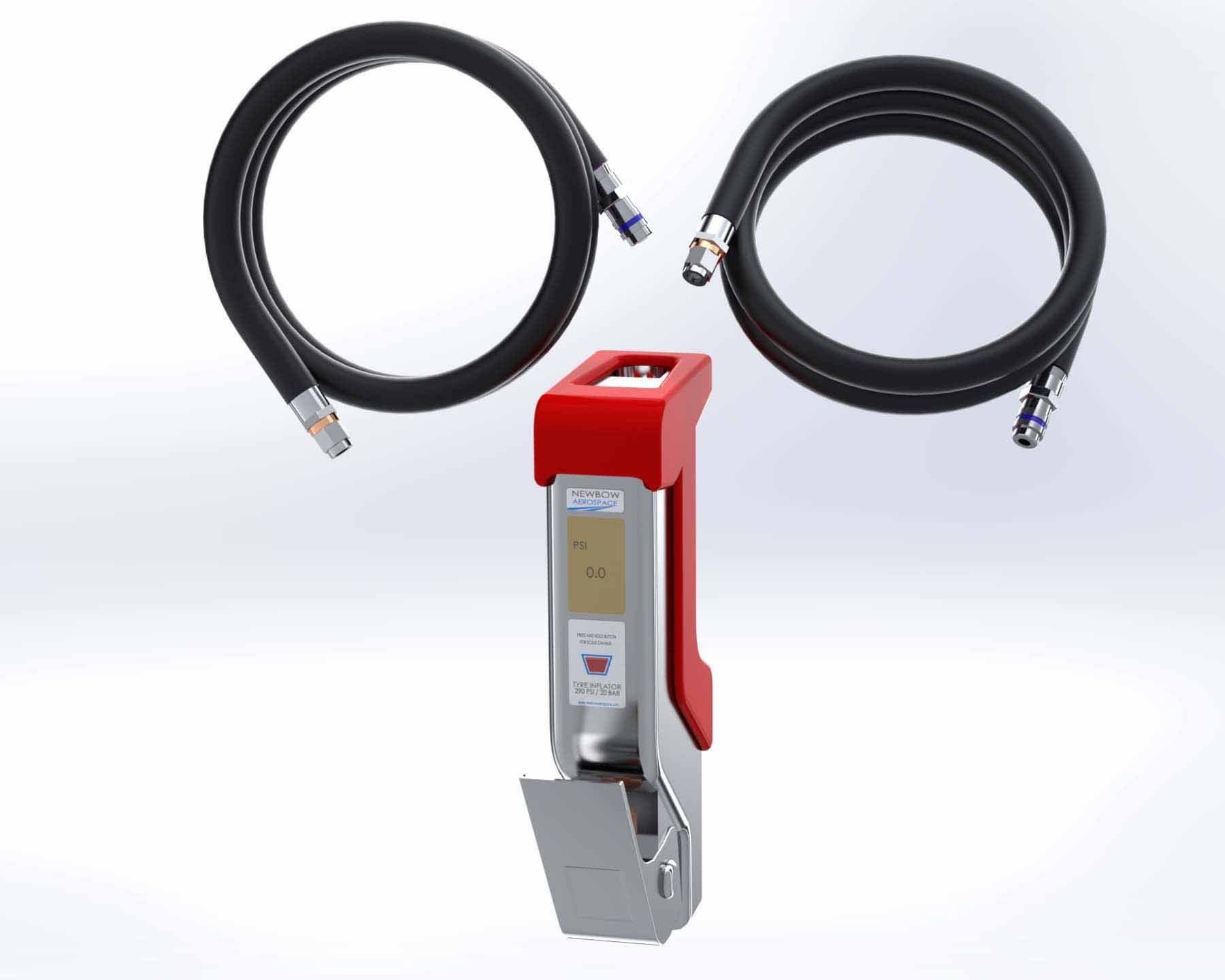 Tyre Inflator Tool - Digital Gauge, 8v & 12v Hose