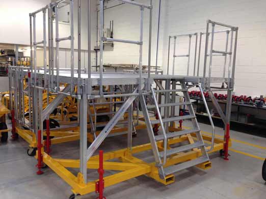 B787 Wheel Bay Access Platform Hangar